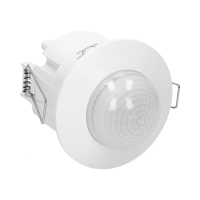 Senzor de miscare cu 3 detectoare incastrat 360 1200W PIR alb, Orno