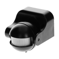 Senzor de miscare de perete IP44 180 1200W PIR negru, Orno