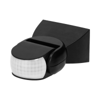 Senzor de miscare de perete IP65 180 1200W PIR negru, Orno