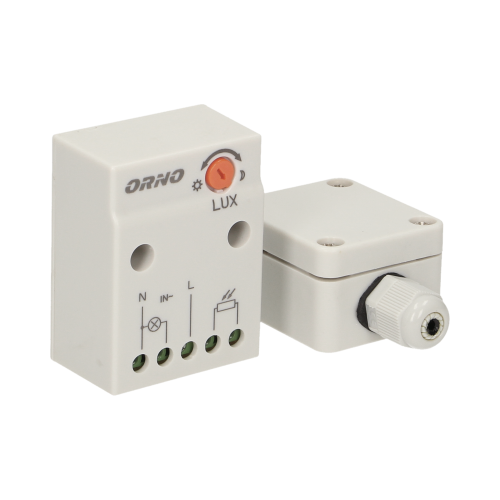 Senzor crepuscular cu sonda externa IP65 2300W alb, Orno