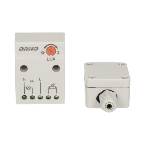 Senzor crepuscular cu sonda externa IP65 2300W alb, Orno