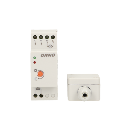 Senzor crepuscular cu sonda externa in cutie IP65 3000W alb, Orno
