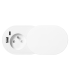 Priza incastrabila cu cablu cu capac glisant Ø6 1x2P+T+2xUSB(tip A+C) alb, Orno