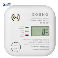 Detector de monoxid de carbon cu baterii 3V, Orno