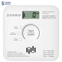 Detector de monoxid de carbon cu baterii smart, Orno