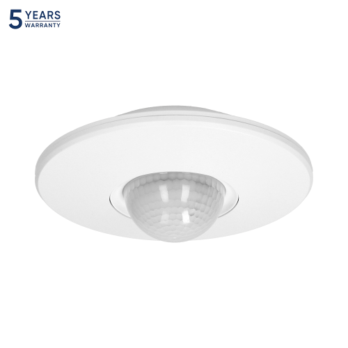 Senzor de miscare cu 3 detectoare 360 2000W PIR 3-20m alb, Orno