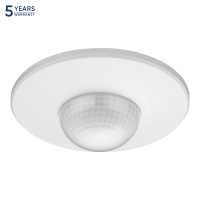 Senzor de miscare cu 3 detectoare 360 2000W PIR alb, Orno