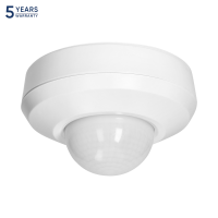Senzor de prezenta IP44 360 2000W PIR alb, Orno