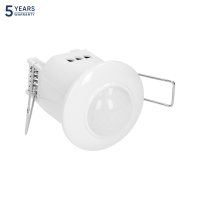 Senzor de prezenta mini incastrat 360 800W PIR alb, Orno