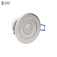 Senzor de miscare incastrat 360 1200W PIR argintiu, Orno