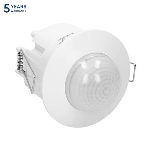 Senzor de miscare cu 3 detectoare incastrat 360 1200W PIR alb, Orno