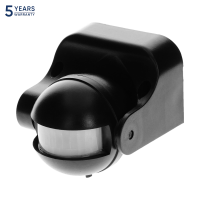 Senzor de miscare de perete IP44 180 1200W PIR negru, Orno