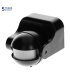 Senzor de miscare de perete IP44 180 1200W PIR negru, Orno