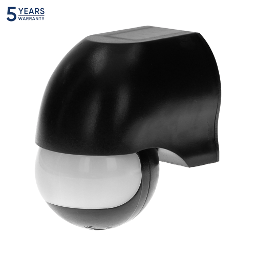 Senzor de miscare de perete IP44 180 1200W PIR 12m negru, Orno