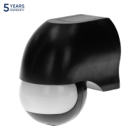 Senzor de miscare de perete IP44 180 1200W PIR 12m negru, Orno