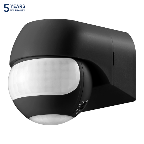 Senzor de miscare de perete IP44 180 800W PIR negru, Orno