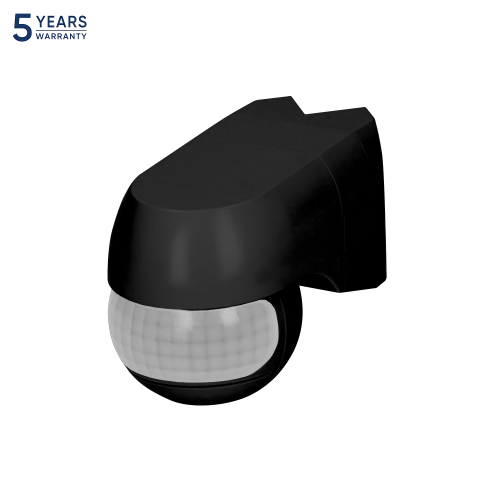 Senzor de miscare de perete IP44 220 1200W PIR negru, Orno