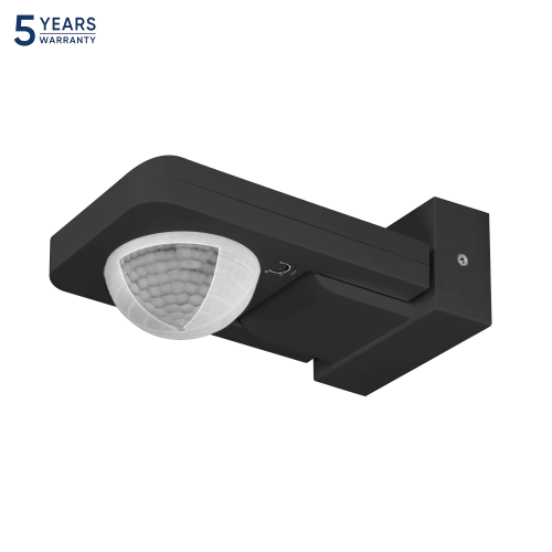 Senzor de miscare de perete IP65 360 2000W PIR negru, Orno