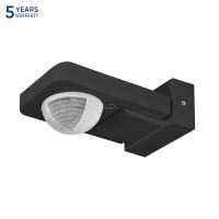 Senzor de miscare de perete IP65 360 2000W PIR negru, Orno