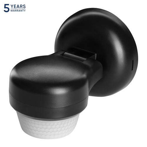 Senzor de prezenta de perete IP65 360 1200W PIR negru, Orno