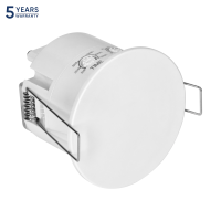 Senzor de prezenta incastrat IP65 360 1200W ultrasunete alb, Orno