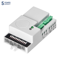 Senzor de miscare mini plat cu comutator DIP si variator 360/180 microunde alb, Orno