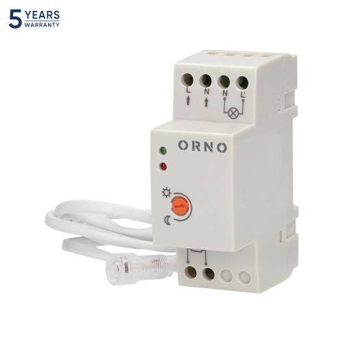 Senzor crepuscular cu sonda externa IP65 3000W alb, Orno