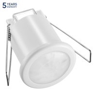 Senzor de prezenta mini incastrat 360 800W PIR 4m alb, Orno