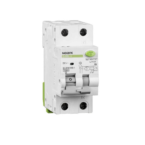 Siguranta Diferentiala RCBO 1P+N, 16A/30mA, curba B, 10 kA, Tip AC, Noark