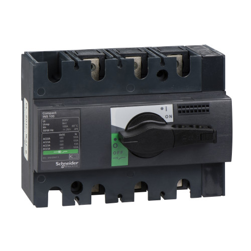Separatoare de sarcina, 3P, 100A, 690/125 V, INS100 Interpact Schneider