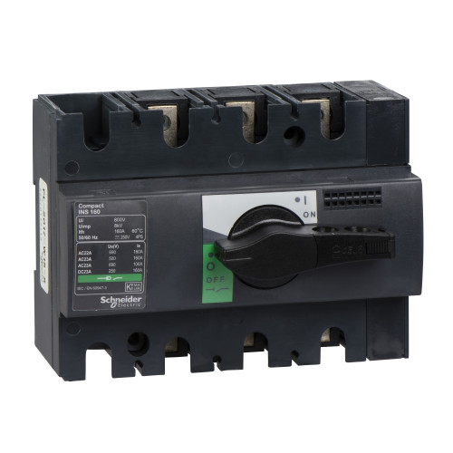 Separatoare de sarcina, 3P, 160A, 690/125 V, INS160 Interpact Schneider