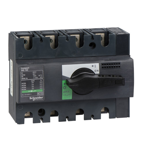 Separatoare de sarcina, 4P, 160A, 690/250 V, INS160 Interpact Schneider