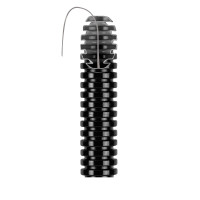 Tub PVC cu fir flexibil d16 750N negru, Gewiss