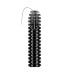 Tub PVC cu fir flexibil d16 750N negru, Gewiss