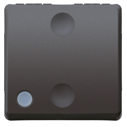 Intrerupator cap scara cu led System negru 2 Module 16A, Gewiss