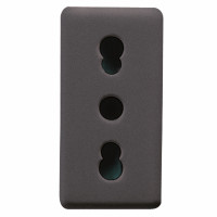 Priza standard italian System negru 1 Modul 16A, Gewiss