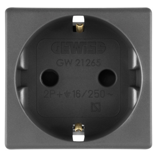 Priza modulara Shucko System negru 2 Module 16A, Gewiss