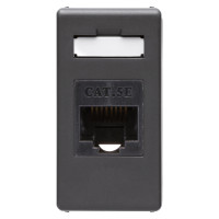 Priza date RJ45 UTP System negru 1 Modul, Gewiss