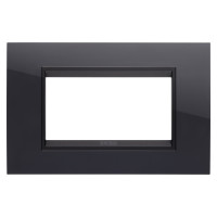 Rama Lux 4 module Negru Lavy Toner, Gewiss