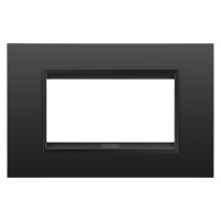 Rama Lux 4 module Negru Satin Monocrom, Gewiss