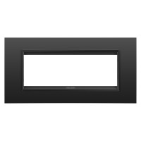 Rama Lux 6 module Negru Satin Monocrom, Gewiss