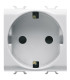 Priza Schuko Chorus alb 2 Module 16A, Gewiss