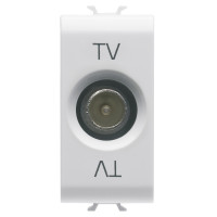 Priza TV directa fara atenuare Chorus alb 1 Modul, Gewiss
