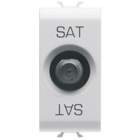 Priza Satelit TV directa fara atenuare Chorus alb 1 Modul, Gewiss
