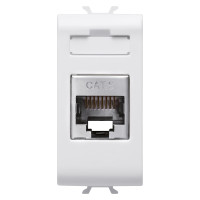 Priza FTP RJ45 cat. 6 Chorus alb 1 Modul, Gewiss