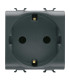 Priza Schuko Chorus negru 2 Module 16A, Gewiss