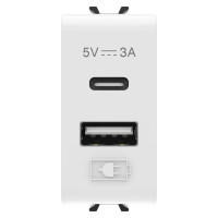 Priza USB A+C Chorus alb3A, Gewiss