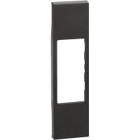 Placa RJ11-RJ45 si Lampa Siguranta, Living Now negru 1 Modul, Bticino