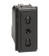 Priza Standard italian Living Now negru 1 Modul 10-16A, Bticino