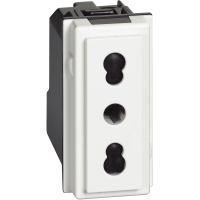 Priza Standard italian Living Now alb 1 Modul 10-16A, Bticino